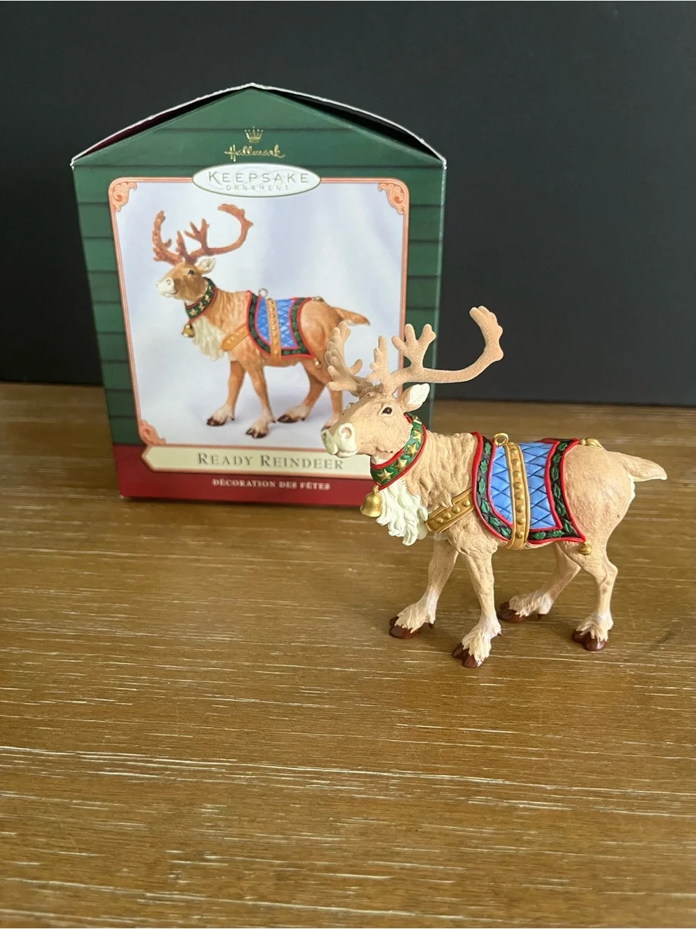 Hallmark Keepsake Ornament READY REINDEER Night Before Christmas 2001 Holiday